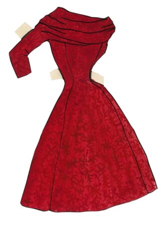 bozzetti-di-moda-bambole-di-carta-vestito-rosso-YSL-325x450-1 Passione per la moda?